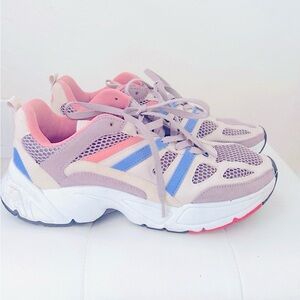 H&M Blush Pink & Blue Chunky Sneakers